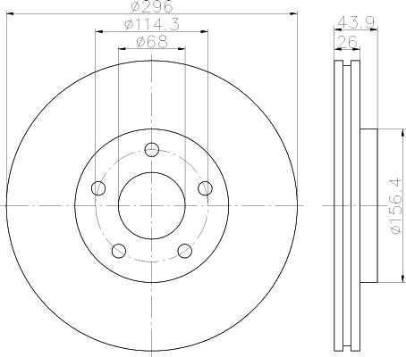 NF PARTS stabdžių diskas NF1699182